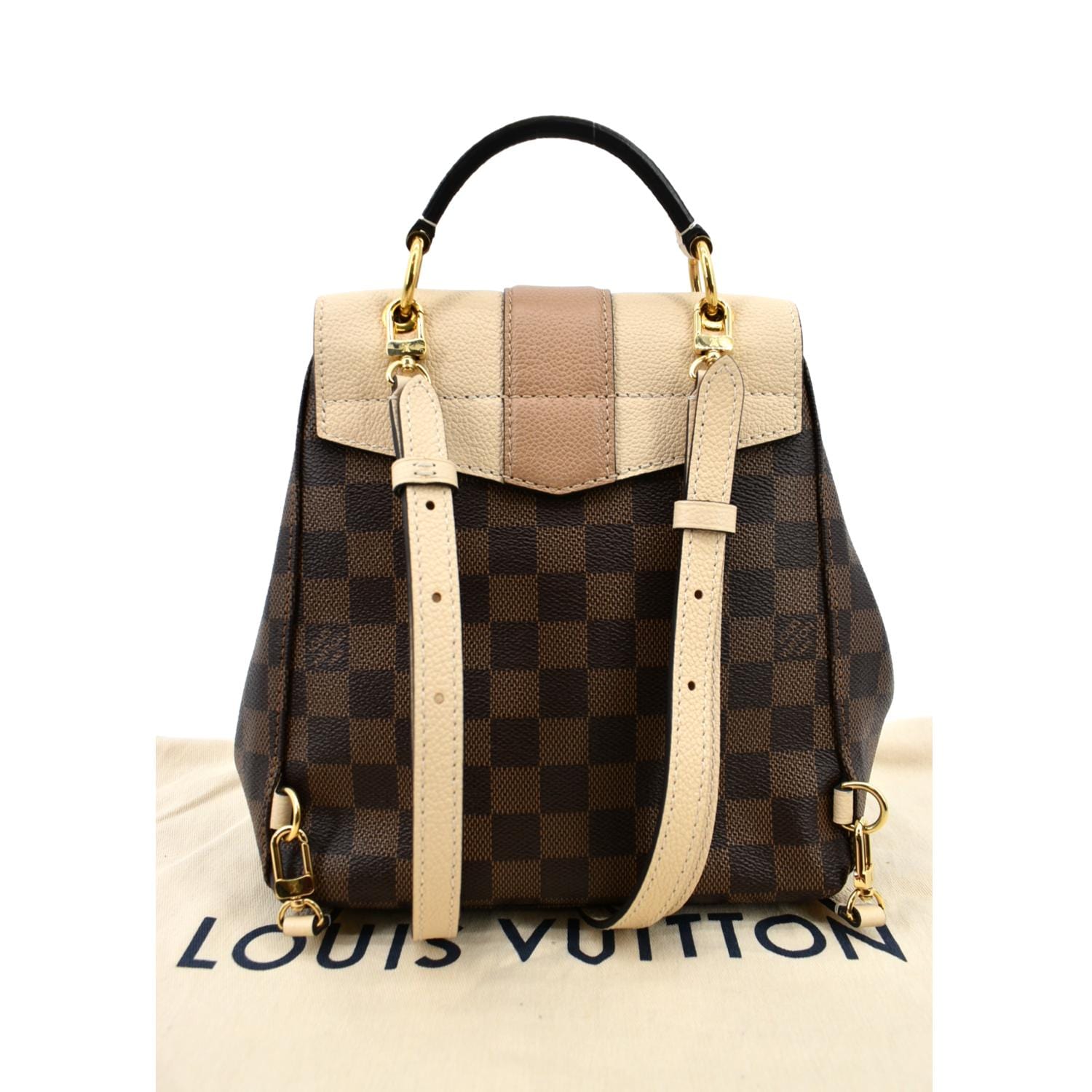 Louis Vuitton Damier Ebene Creme Clapton Backpack