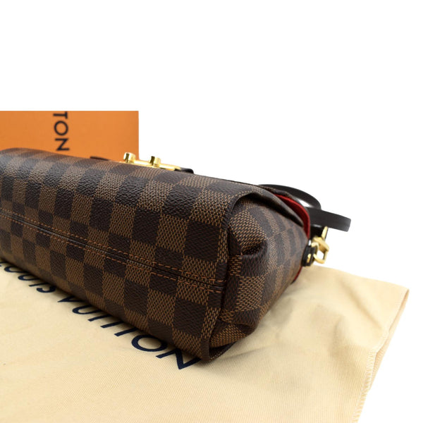 Louis Vuitton Croisette Damier Ebene Crossbody Bag Brown - Bottom Right