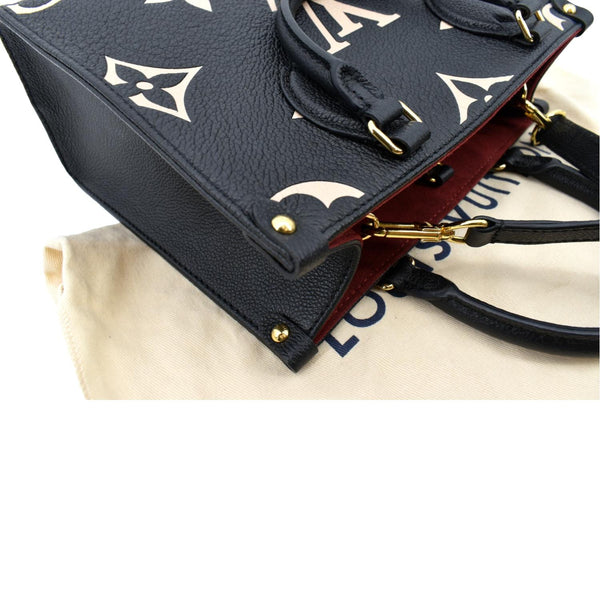 Louis Vuitton Onthego PM Bicolor Monogram Shoulder Bag - Right Side