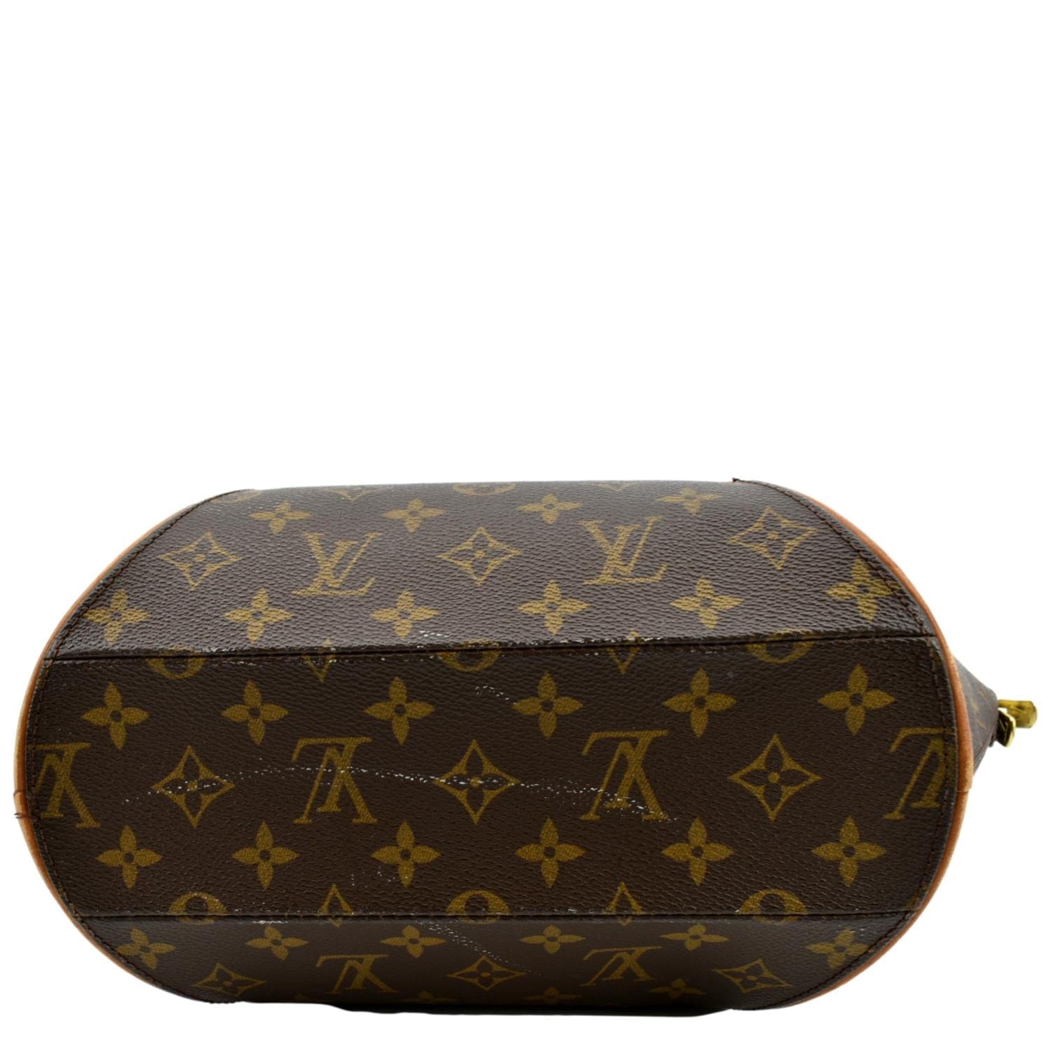 Authentic Louis Vuitton Ellipse MM Hand Bag SR1021 Monogram Leather brown  Canvas