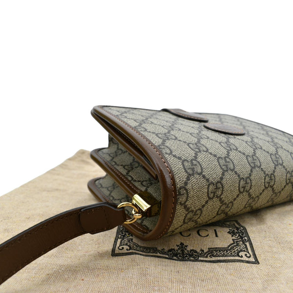 Gucci Mini Interlocking GG ‎Supreme Canvas Crossbody Bag - Top Right