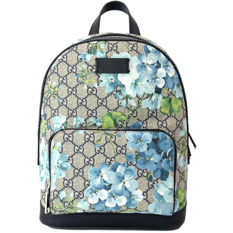 GUCCI Blooms GG Supreme Monogram Backpack Light Blue 546327