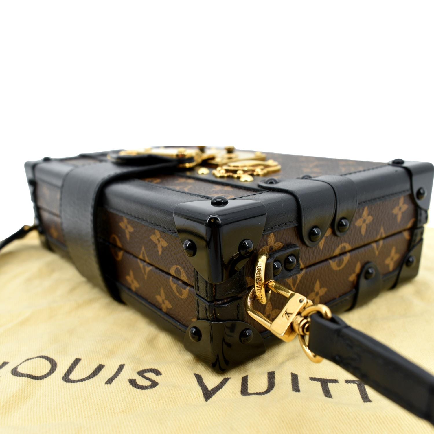 Louis Vuitton Reverse Monogram Trunk Clutch (SHF-12647)