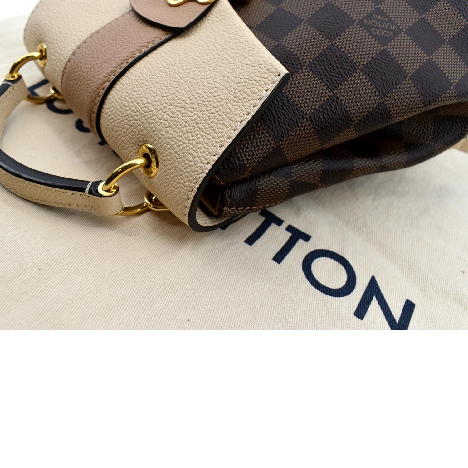 Louis Vuitton Clapton Damier Ebene Backpack Bag Creme