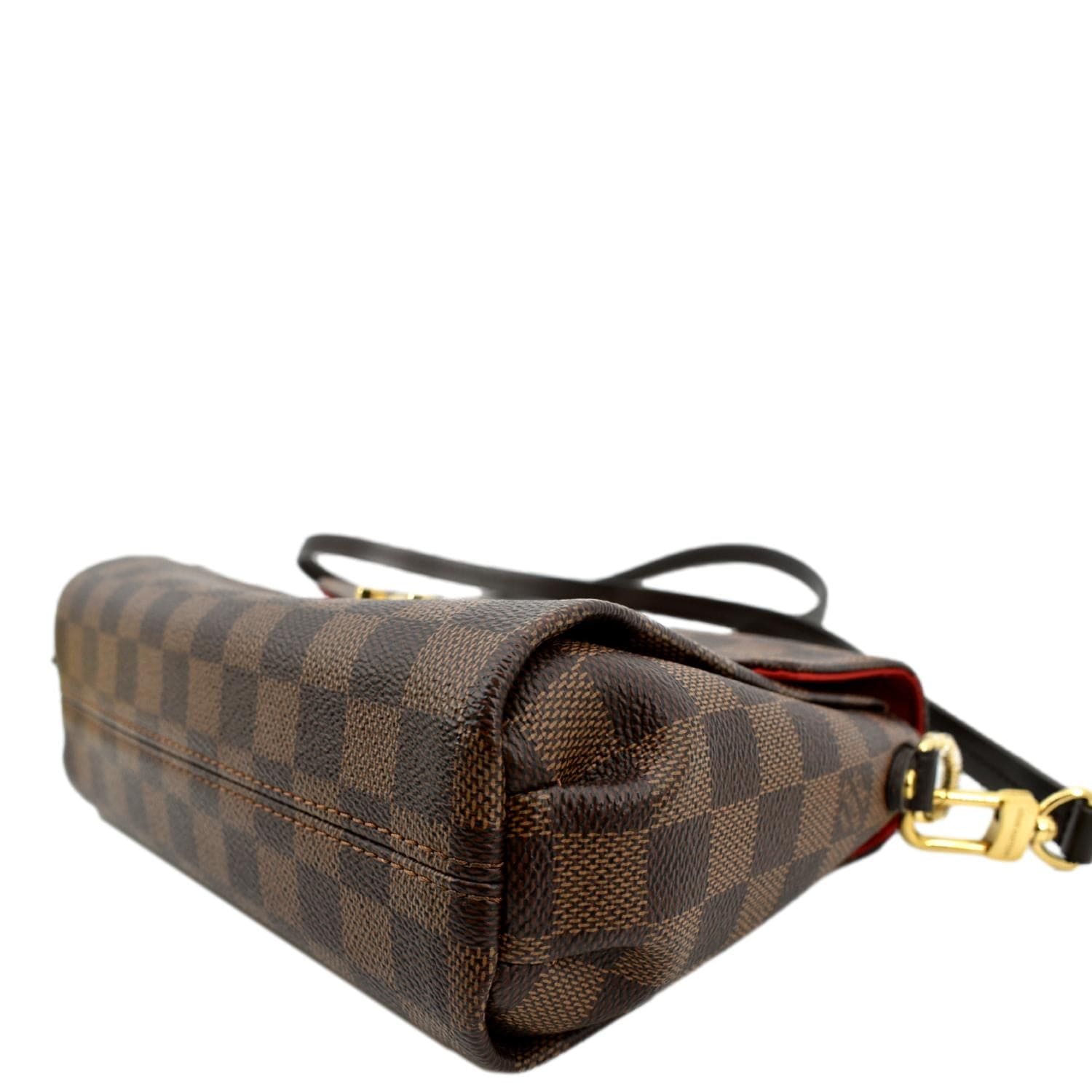 Louis Vuitton Damier Ebene Croisette w/Strap - Brown Handle Bags