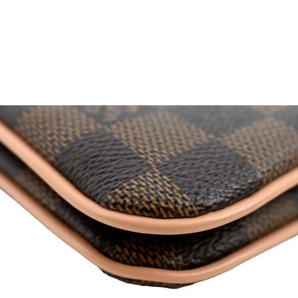 Louis Vuitton Double Zip Pochette Damier Crossbody Bag - Bottom Right