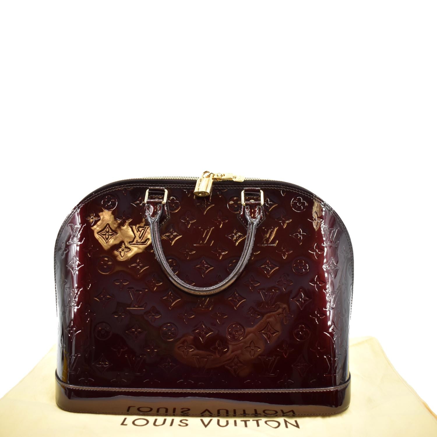 Louis Vuitton Amarante Monogram Vernis Leather Alma BB Bag Louis Vuitton