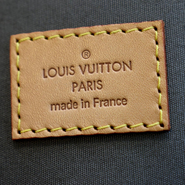 LOUIS VUITTON Alma GM Monogram Vernis Leather Satchel Bag Green