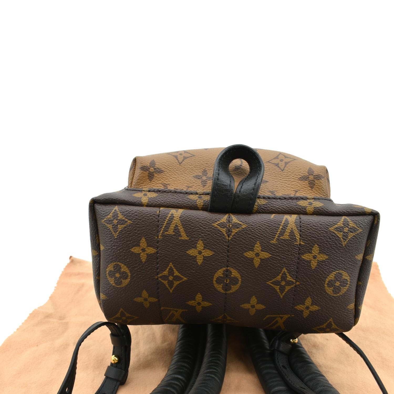 louis vuitton backpack palm springs monogram reverse pm LOUIS VUITTON Palm Springs PM Monogram Reverse Canvas Backpack Brown
