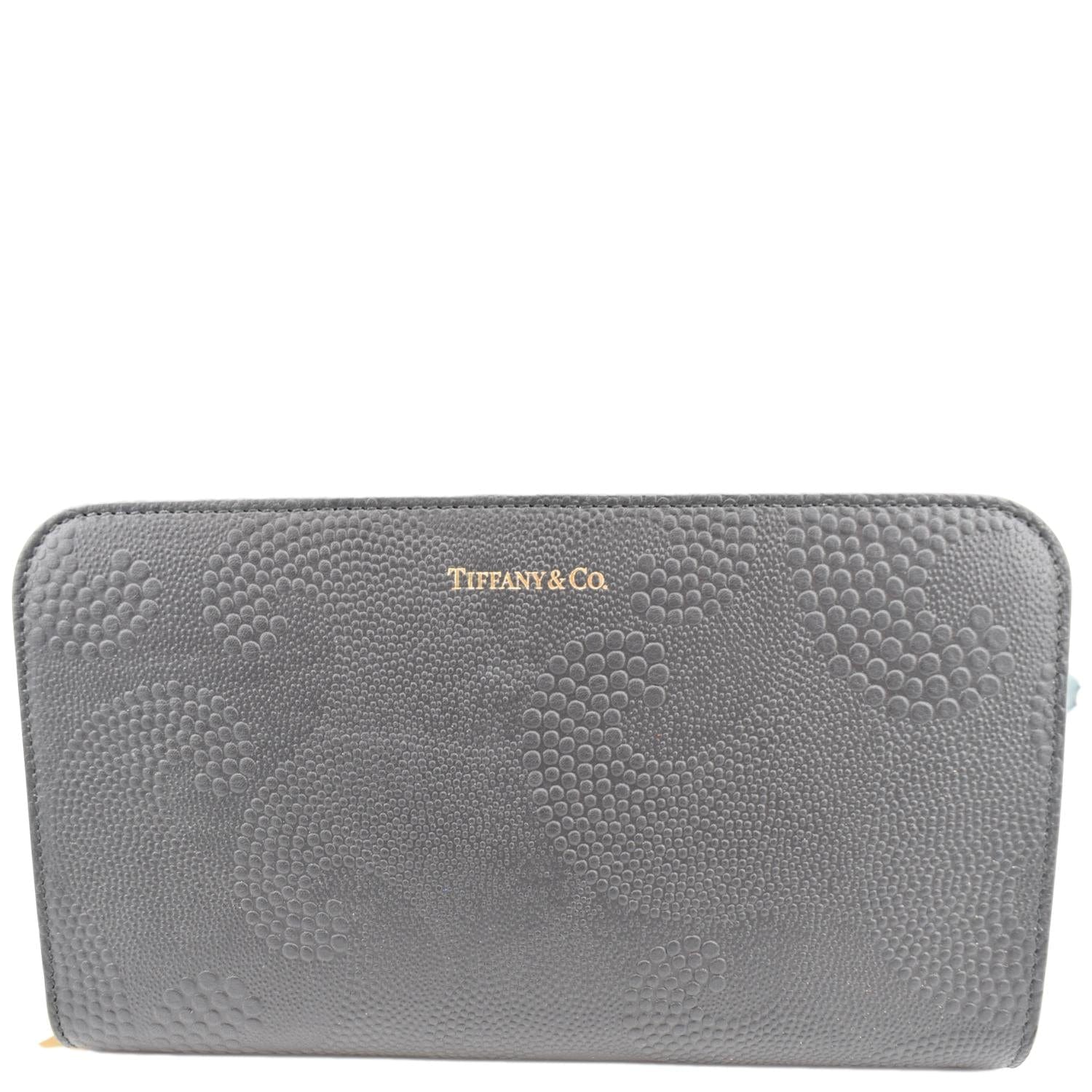 Tiffany & Co Wave Leather Wallet Black