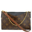 Louis Vuitton Pallas Monogram Clutch Crossbody Bag - Front