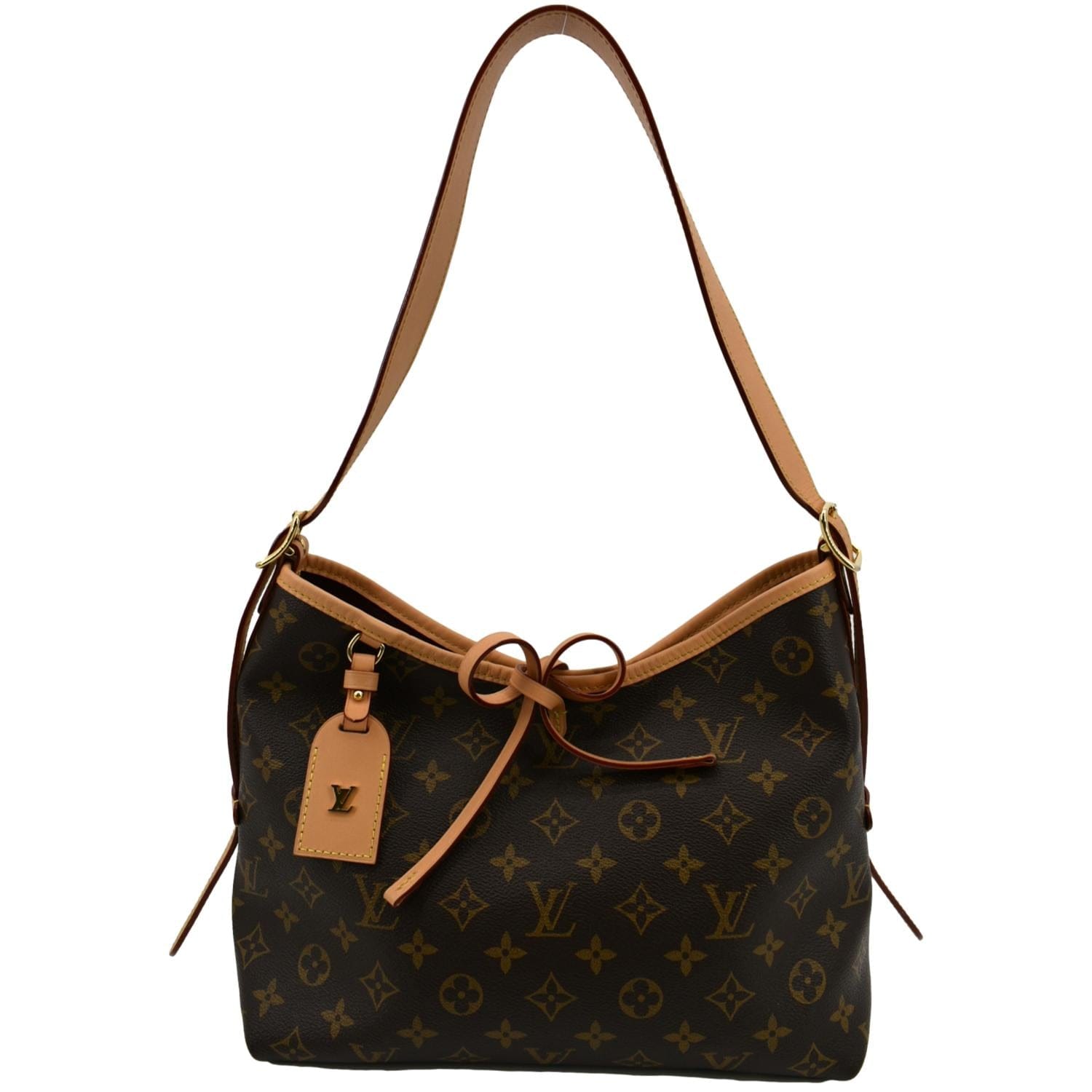 Louis Vuitton Carryall PM Monogram Canvas Shoulder Bag - Front