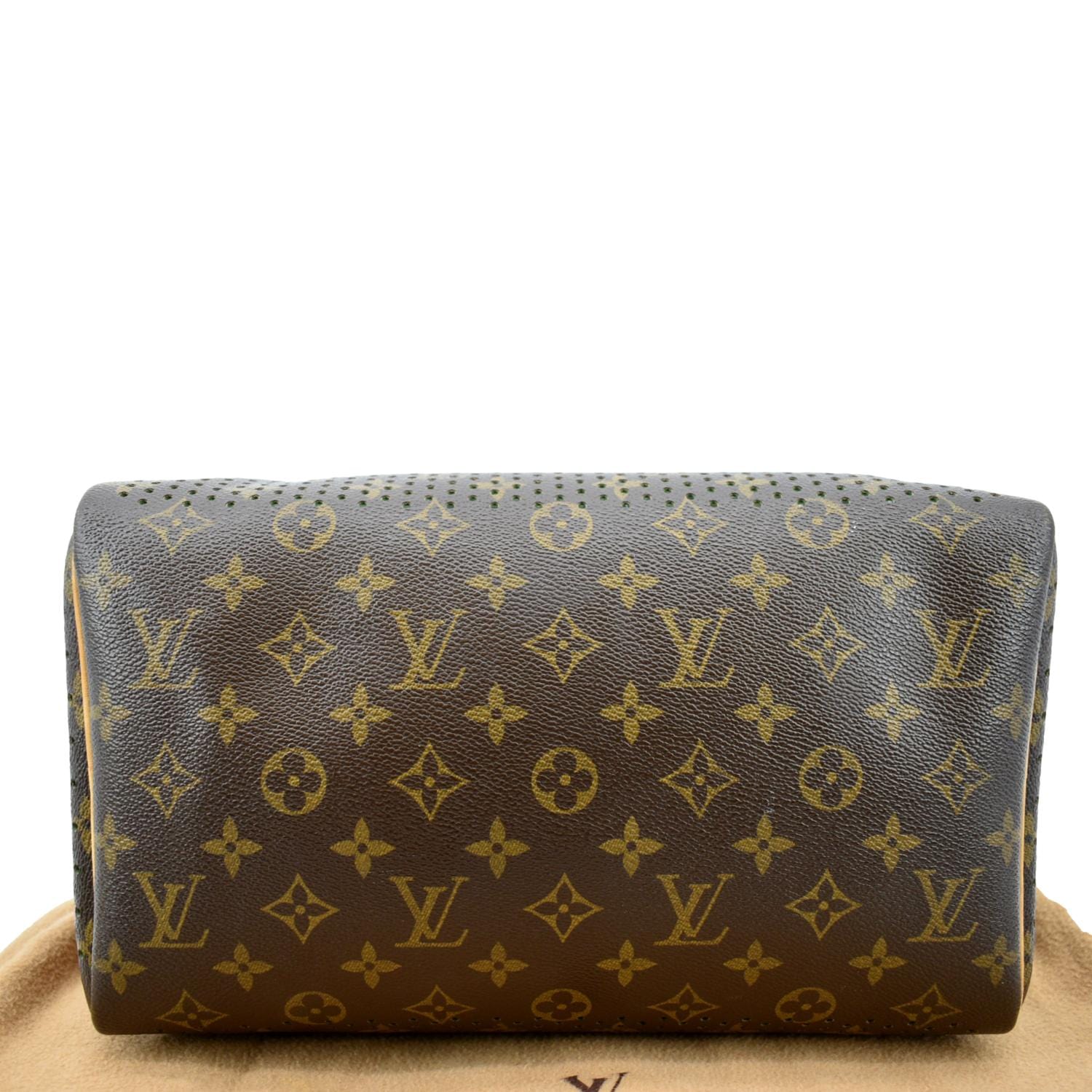 Louis Vuitton Speedy Handbag Perforated Monogram Canvas 30 Brown 21675823