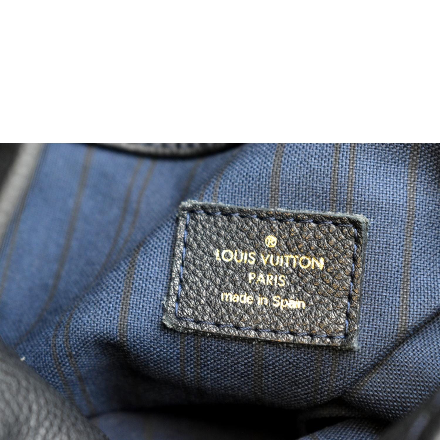 LOUIS VUITTON Artsy MM Empreinte Leather Shoulder Hobo Tote BLUE LV  MONOGRAM EUC