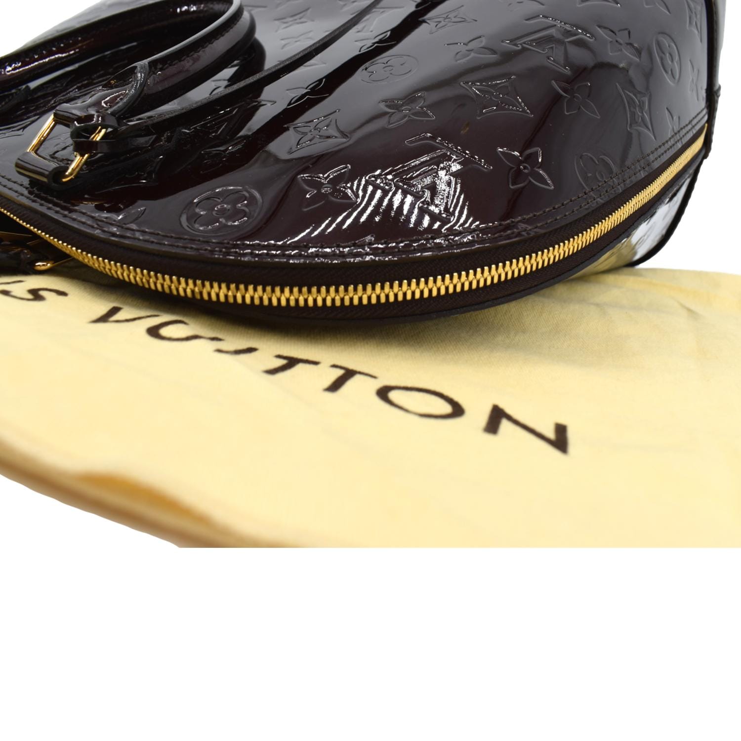 Louis Vuitton Alma Handbag Monogram Vernis GM Purple 2377221