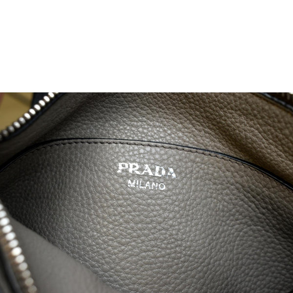 Prada Vitello Phenix Leather Crossbody Bag Beige - Stamp