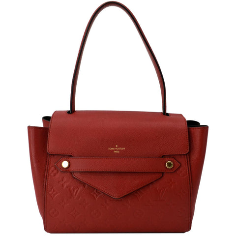 LOUIS VUITTON Trocadero Monogram Empreinte Leather Shoulder Bag Red