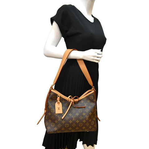 Louis Vuitton Carryall PM Monogram Canvas Shoulder Bag - Full View