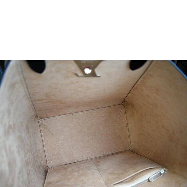 LOUIS VUITTON Lockme Cabas Leather Tote Bag Bicolor