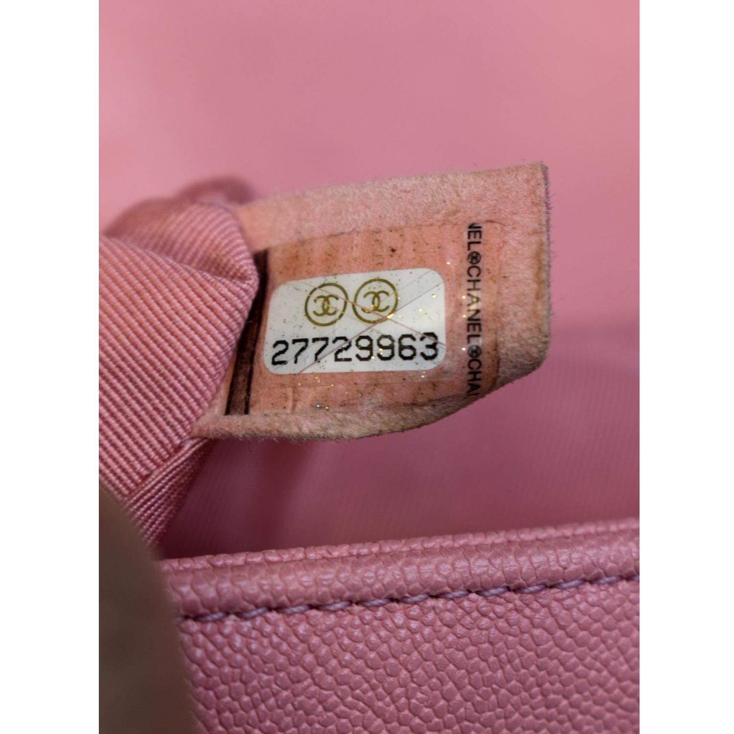 pink chanel bag vintage leather