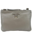 Prada Vitello Phenix Leather Crossbody Bag Beige - Front