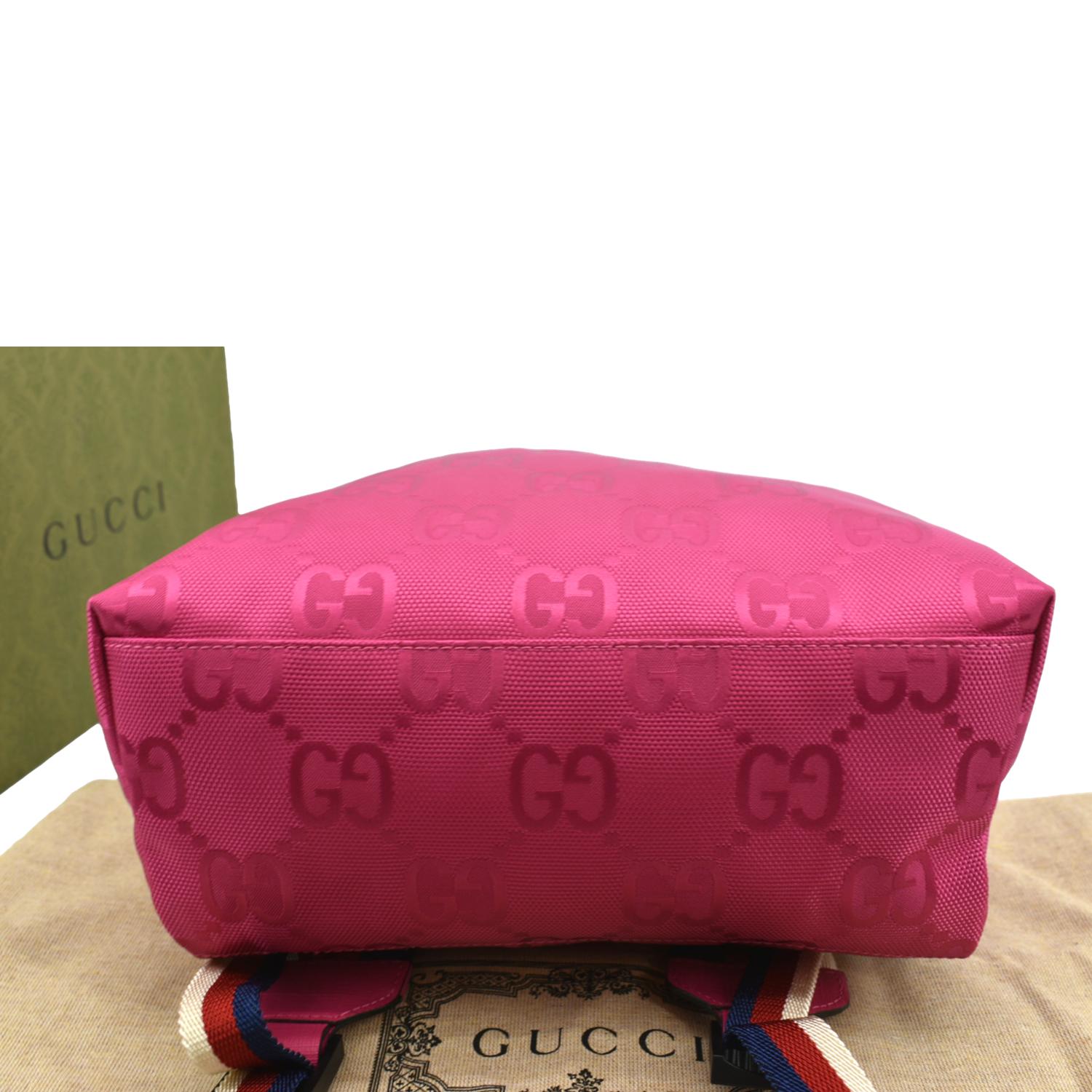 Gucci Children's GG Coated Canvas Backpack Pink Color