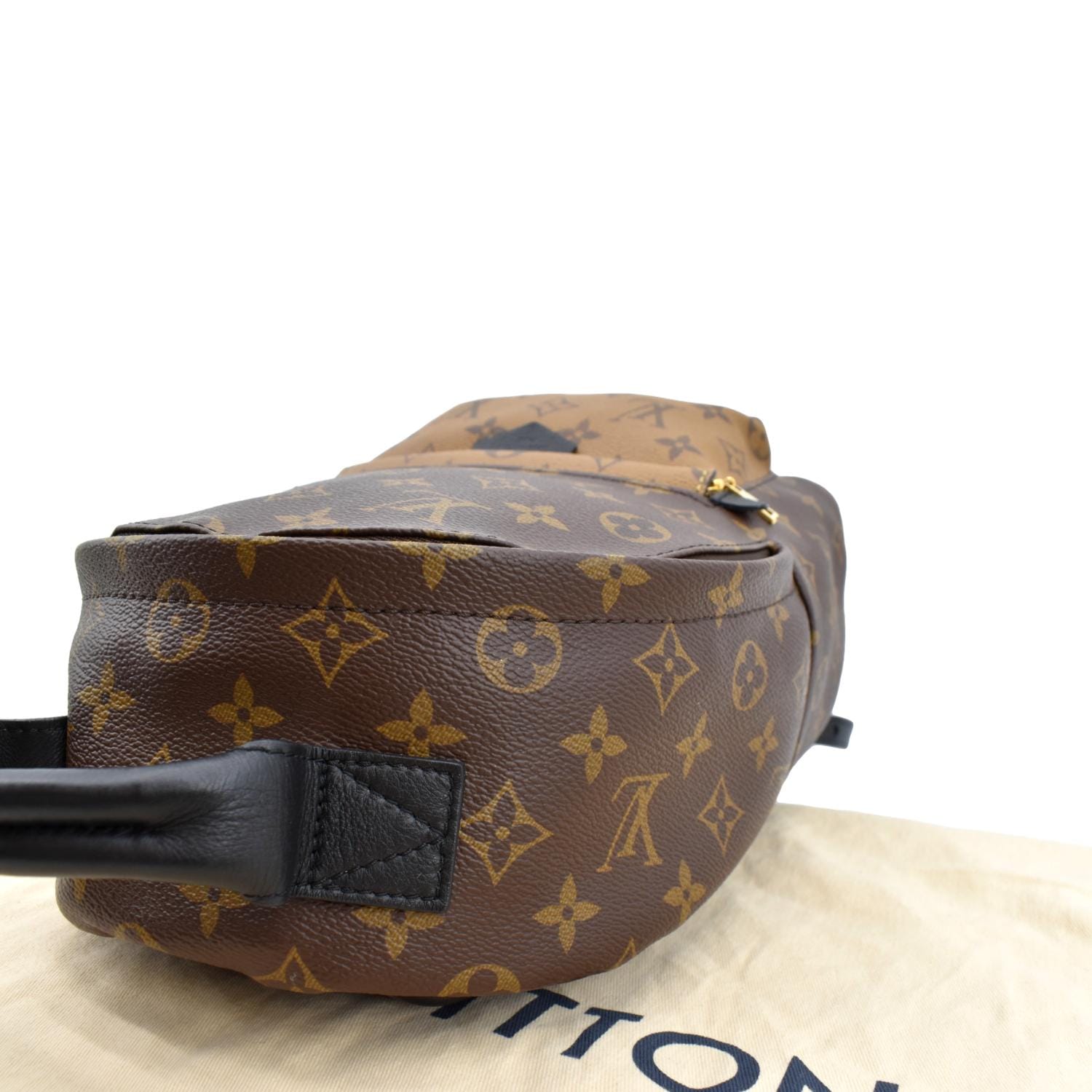Palm springs cloth backpack Louis Vuitton Brown in Fabric - 22971785
