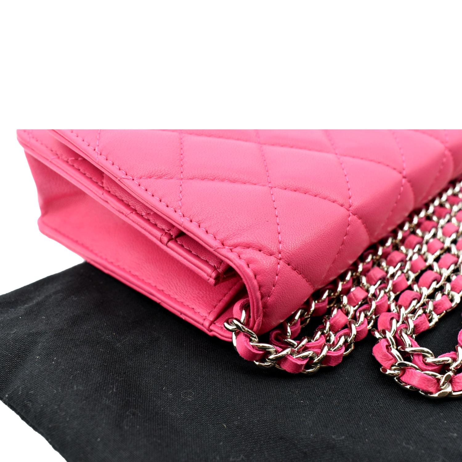 CHANEL - NEW 23S Lambskin WOC Chain Bag - CC Light Pink Crossbody /  Shoulder Bag