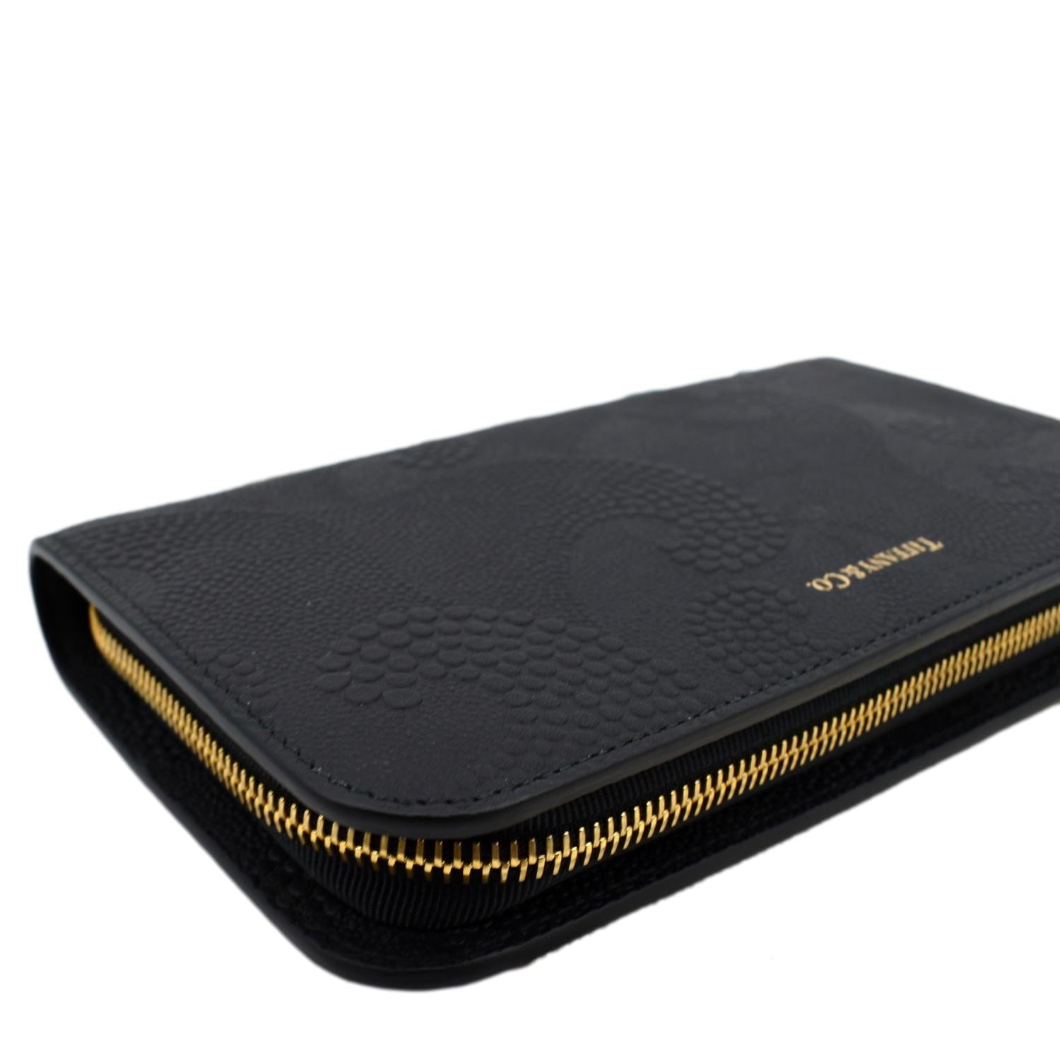 Tiffany & Co Wave Leather Wallet Black