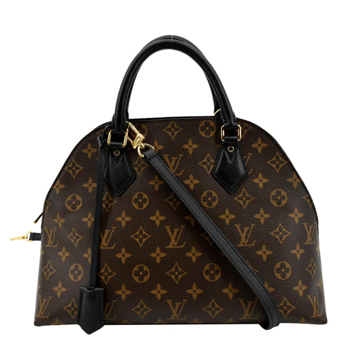 Louis Vuitton, Bags, Blue Vernis Lisse And Brown Monogram Coated Canvas Alma  Bb Gold Hardware 29