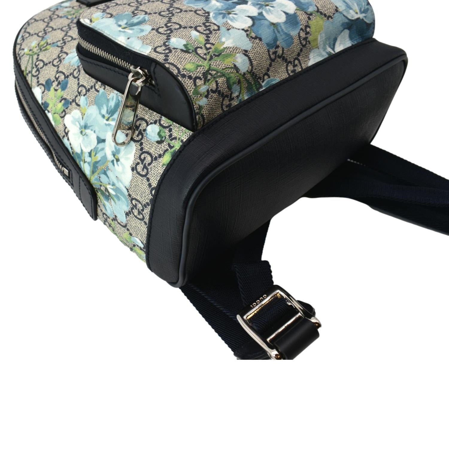 Gucci Blooms GG Supreme Monogram Backpack Light Blue