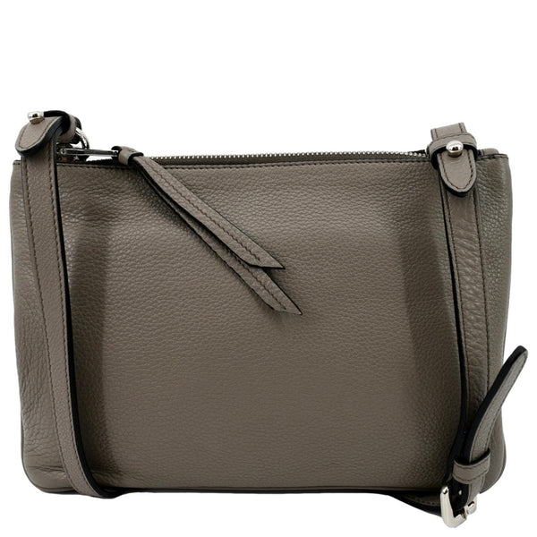 Prada Vitello Phenix Leather Crossbody Bag Beige - Back