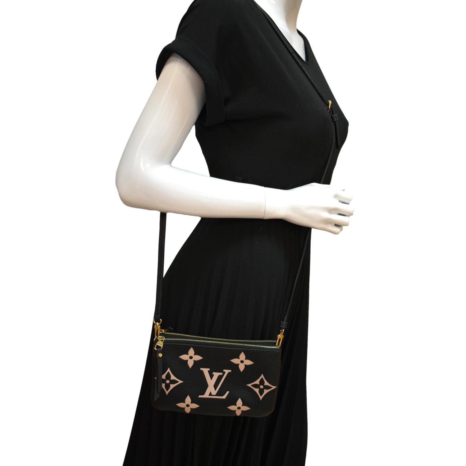 Louis Vuitton Double Zip Pochette Bicolor Monogram Empreinte Giant -  ShopStyle Crossbody Bags