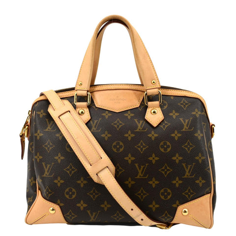 LOUIS VUITTON Retiro PM Monogram Canvas Shoulder Bag Brown