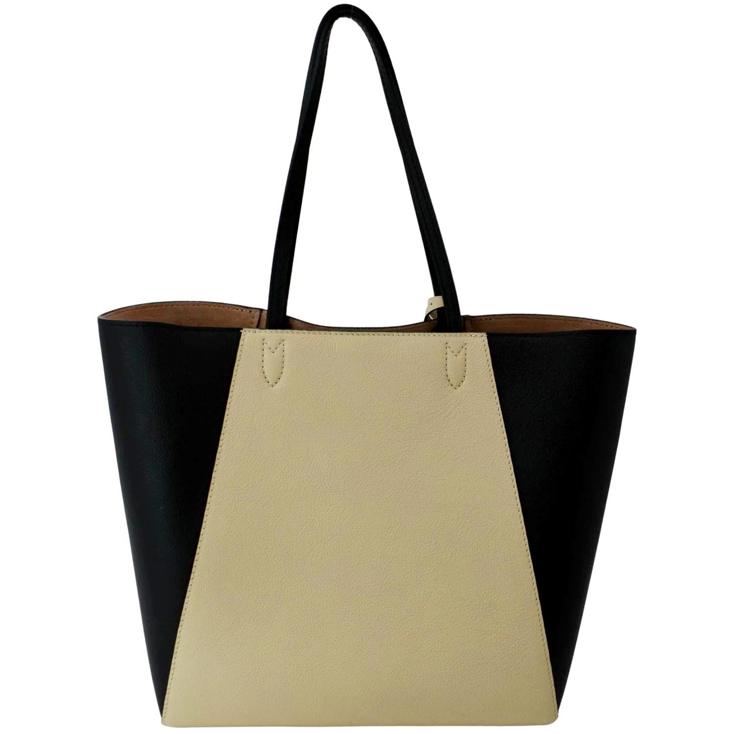 Louis Vuitton Cabas Lockme Black and Nude Vanille Beige Leather Tote -  MyDesignerly