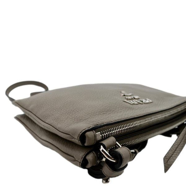 Prada Vitello Phenix Leather Crossbody Bag Beige - Top Right