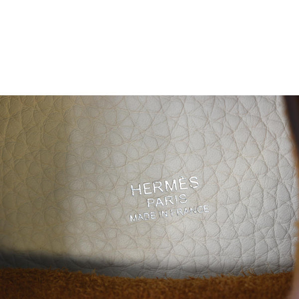 HERMES Picotin Lock 22 Taurillon Clemence Leather Satchel Bag Bicolor