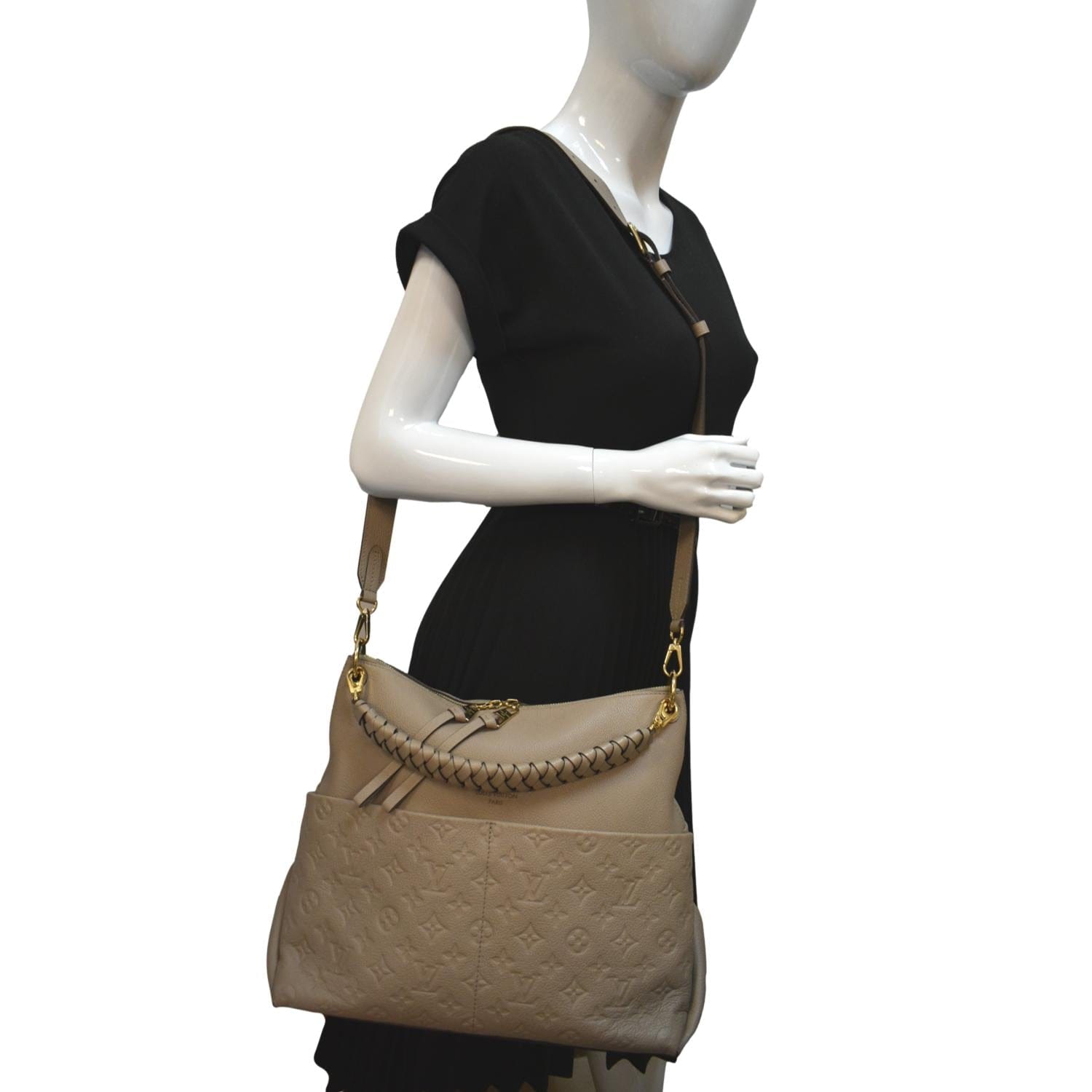 Louis Vuitton Turtledove Monogram Empreinte Leather Maida Hobo Bag – Italy  Station