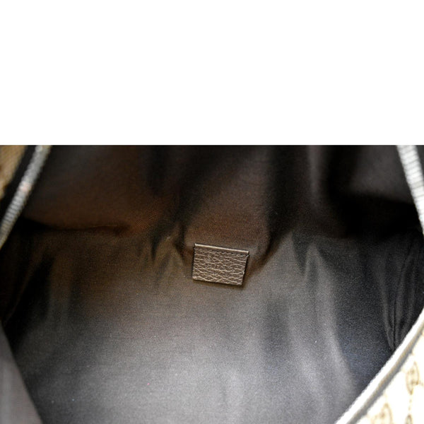 Gucci Waist Pouch GG Canvas Belt Bag in Beige Color - Inside