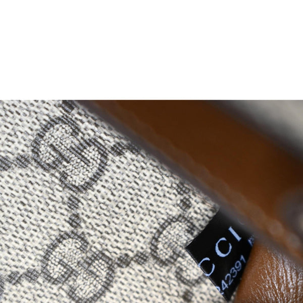 Gucci Mini Interlocking GG ‎Supreme Canvas Crossbody Bag - Other side Tag