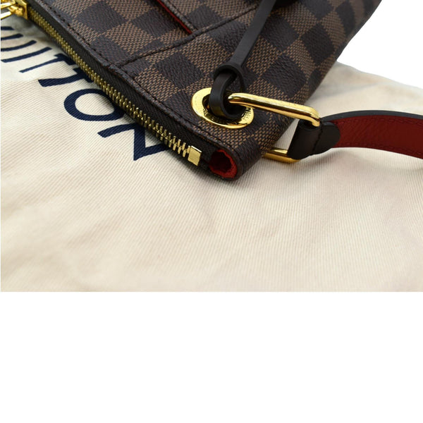 LOUIS VUITTON South Bank Besace Damier Ebene Crossbody Bag Brown