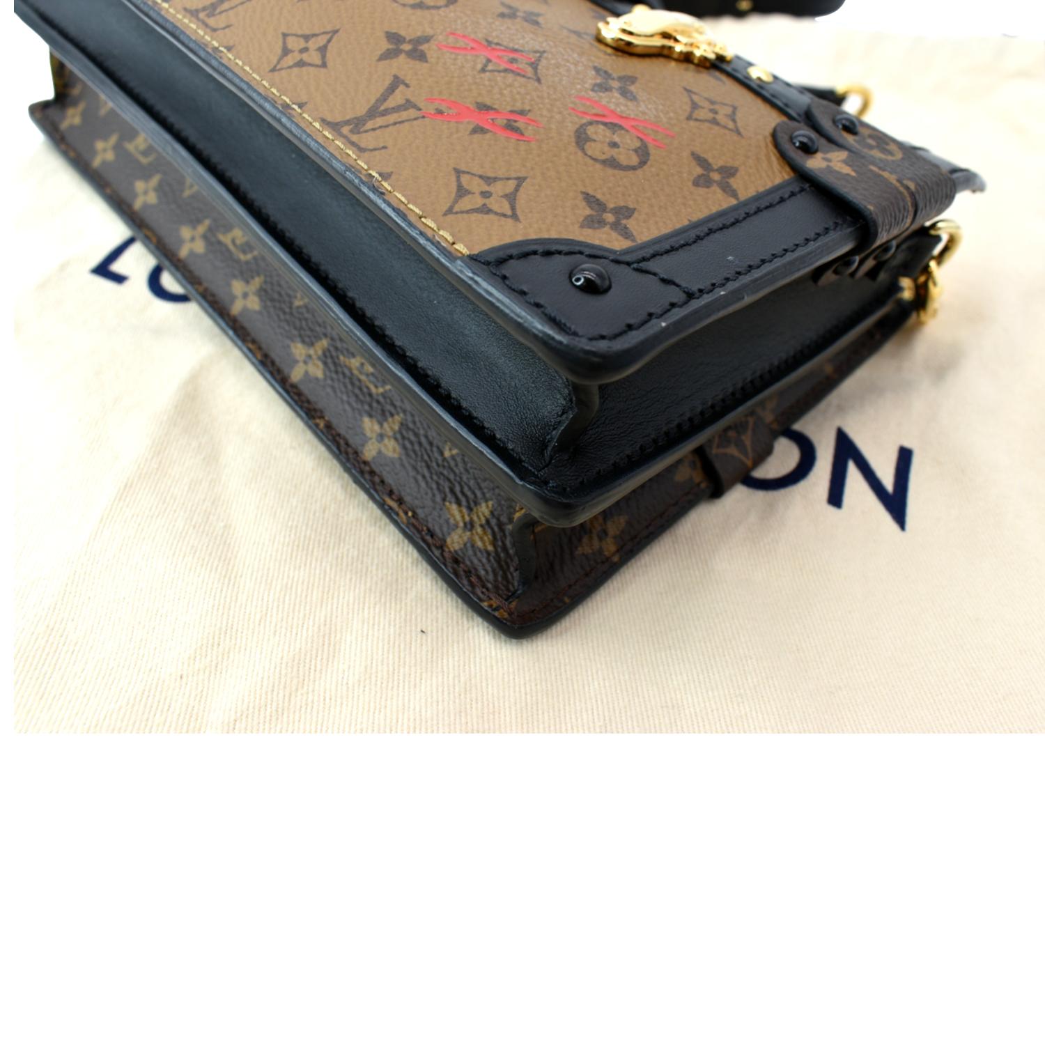 Louis Vuitton Trunk Clutch of Reverse Monogram Canvas with