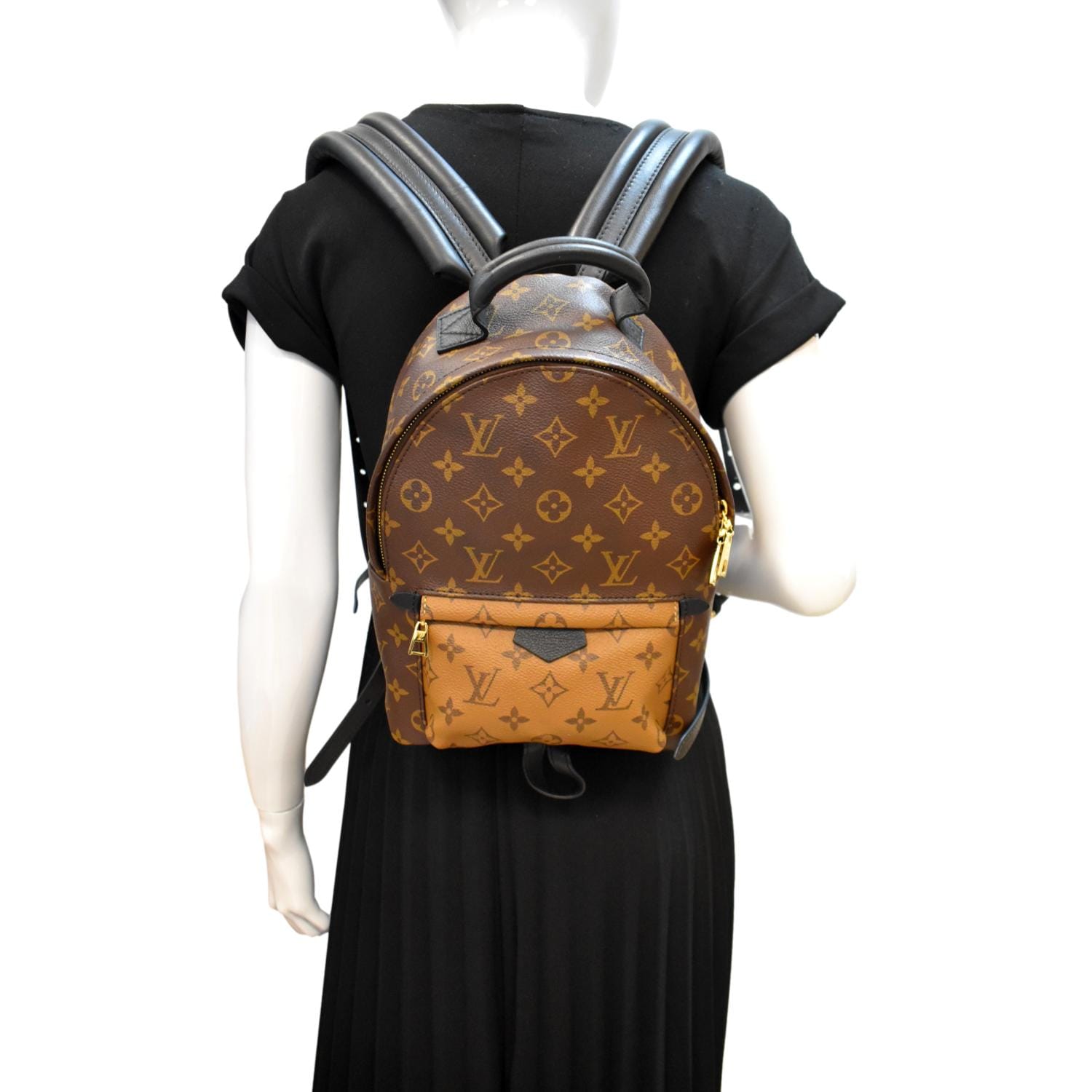 LOUIS VUITTON Palm Springs PM Monogram Reverse Canvas Backpack Brown LOUIS VUITTON Palm Springs PM Monogram Reverse Canvas Backpack Brown