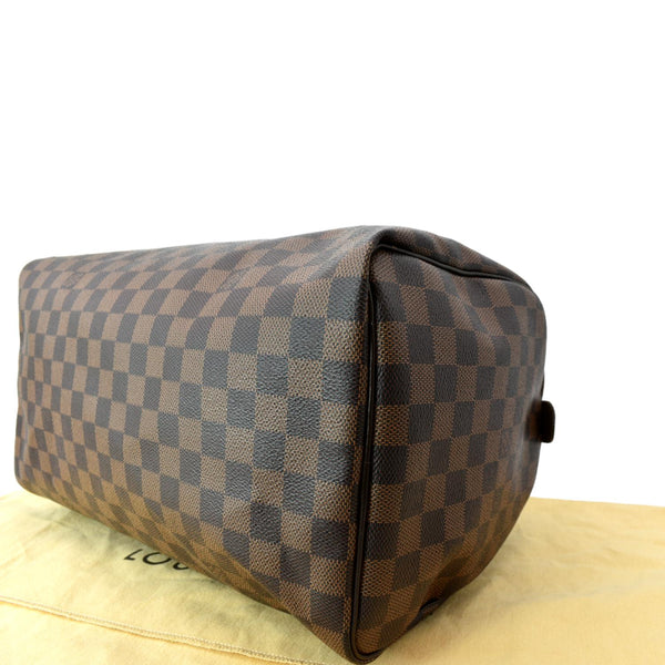 LOUIS VUITTON Speedy 35 Damier Ebene Satchel Bag Brown