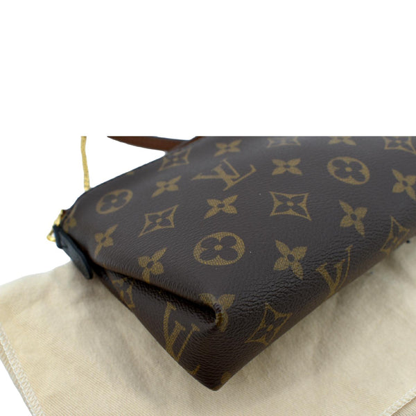 Louis Vuitton Pallas Monogram Clutch Crossbody Bag - Right Corner