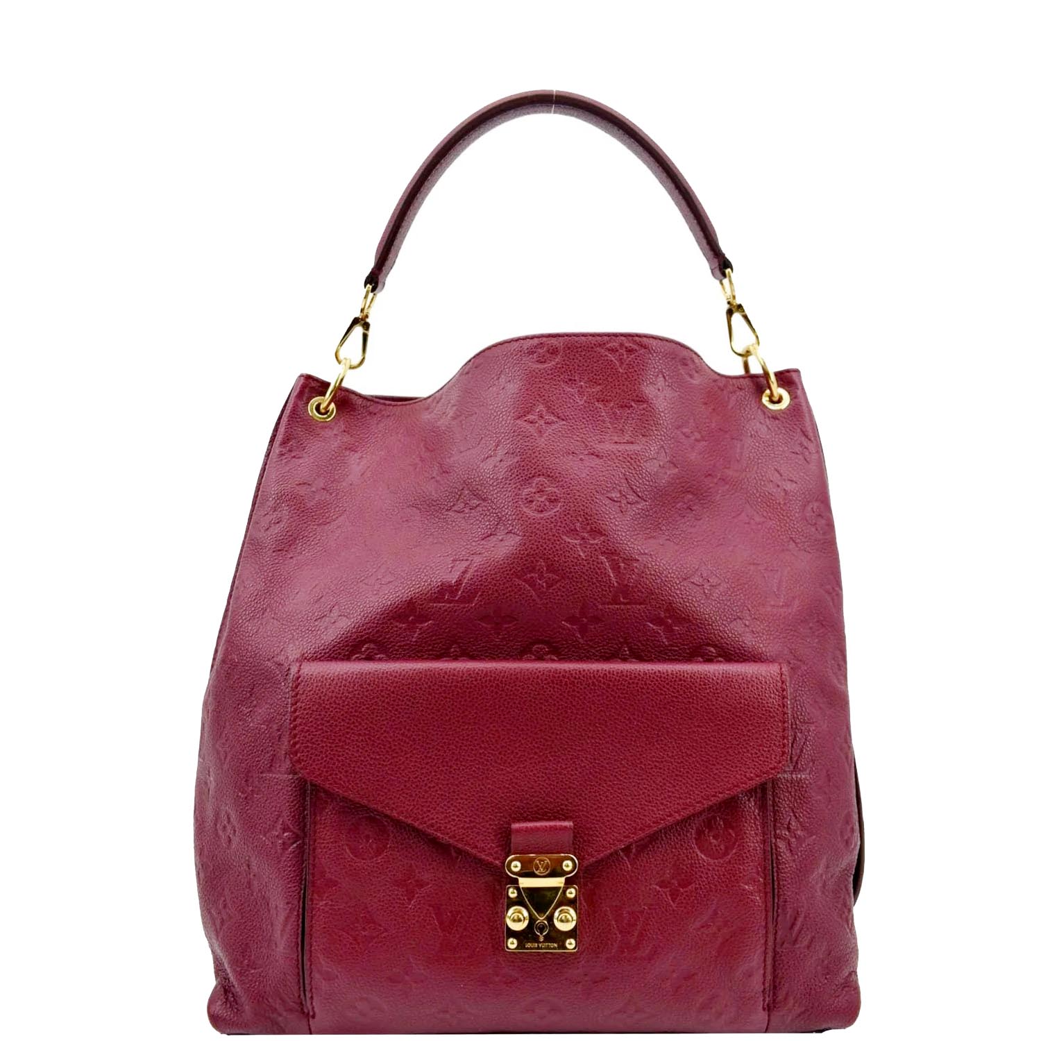 LOUIS VUITTON Metis Hobo Monogram Empreinte Shoulder Bag Maroon