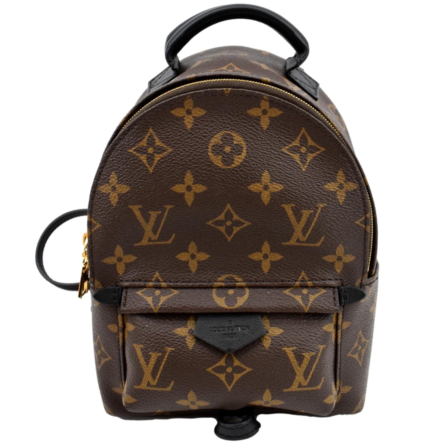 LOUIS VUITTON Palm Springs Mini Monogram Canvas Backpack Brown