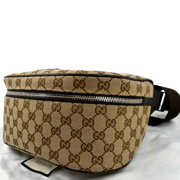 Gucci Waist Pouch GG Canvas Belt Bag in Beige Color - Right Side
