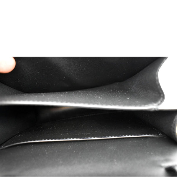 Celine Classic Box Calfskin Leather Crossbody Bag Black - Inside