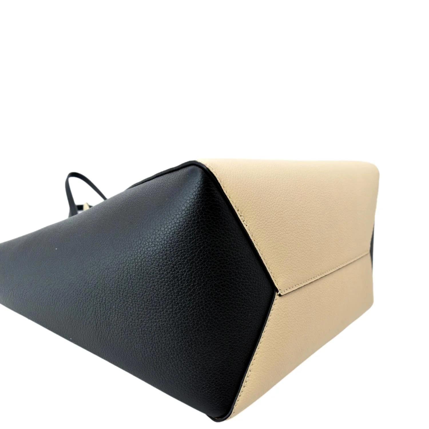 Louis Vuitton Rose/Black Leather Lockme Cabas Tote Bag - Yoogi's